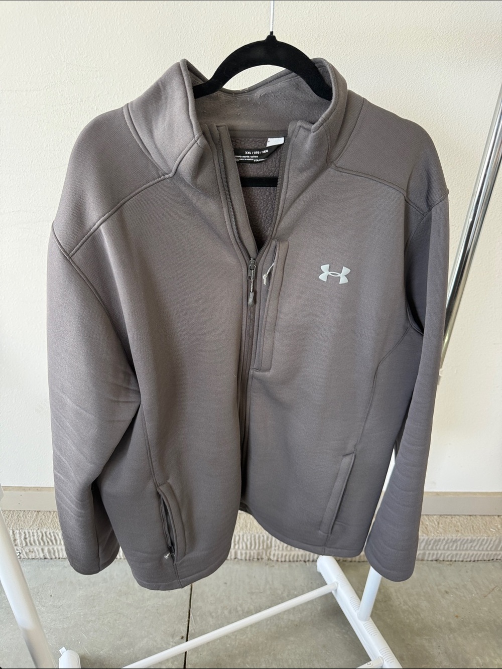 Under Armour Charcoal Gray Zip-Up Jacket